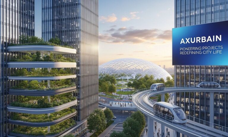 Axurbain future city with smart design and sustainability