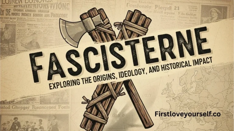 Political science analysis of fascisterne showing authoritarian power structures and propaganda influence