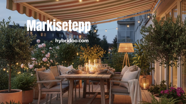 Markiseteppe outdoor awning for sun and weather protection